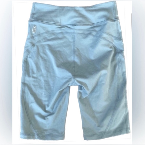 NWOT Free People Biker Baby Blue High-Rise Biker Short Outside Logo Size Medium - Picture 9 of 9